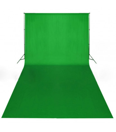 Backdrop Cotton Green 600x300 cm Chroma Key