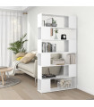 Book Cabinet Room Divider White 100x24x188 cm