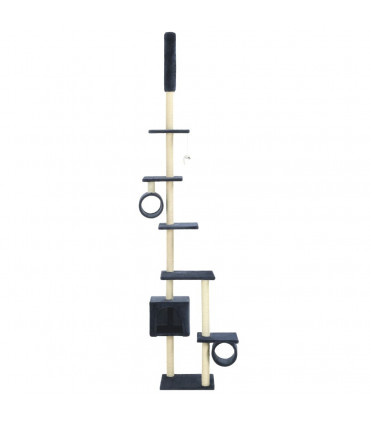 Cat Tree with Sisal Scratching Posts 260 cm Dark Blue