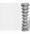 Chain Link Fence Galvanised Steel 15x1.25 m Silver