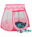 Children Play Tent with 250 Balls Pink 102x102x82 cm
