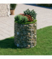 Circular Gabion Raised Bed Galvanised Steel Ø100x100 cm