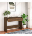 Console Table Brown Oak 100x35x76.5 cm Engineered Wood