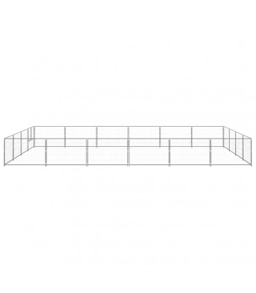 Dog Kennel Silver 24 m² Steel