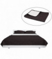 Double-sided Quilted Bedspread 220x240 cm Cream and Brown