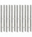 Fence Anchors 6 pcs Silver 7x6x60 cm Galvanised Steel