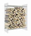 Firewood Rack Transparent 80x35x100 cm Tempered Glass
