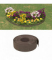 Garden Edgings 5 pcs Brown 10 m 15 cm Polyethylene