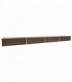 Garden Raised Bed Galvanised Steel 600x80x45 cm Brown