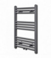 Grey Bathroom Central Heating Towel Rail Radiator Straight 500x764mm