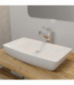 Luxury Ceramic Basin Rectangular Sink White 71 x 39 cm