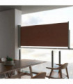 Patio Retractable Side Awning 100x300 cm Brown