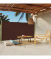 Patio Retractable Side Awning 160x300 cm Brown