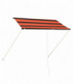 Retractable Awning 250x150 cm Orange and Brown