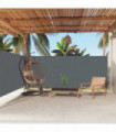 Retractable Side Awning Anthracite 160x600 cm