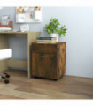 Rolling Cabinet Smoked Oak 45x38x54 cm Engineered Wood