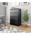 Sideboard Black 60x35x98.5 cm Engineered Wood