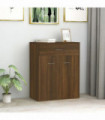 Sideboard Brown Oak 60x30x75 cm Engineered Wood