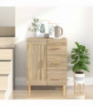Sideboard Sonoma Oak 69.5x34x90 cm Engineered Wood