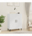 Sideboard White 70x34x90 cm Engineered Wood