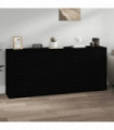 vidaXL Sideboards 2 pcs Black Engineered Wood