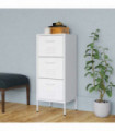 Storage Cabinet White 42.5x35x101.5 cm Steel