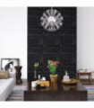vidaXL 3D Wallpaper Bricks Self-adhesive 20 pcs Black