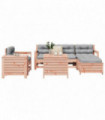 vidaXL 7 Piece Garden Sofa Set Solid Wood Douglas Fir