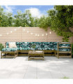vidaXL 8 Piece Garden Lounge Set Impregnated Wood Pine