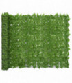 vidaXL Balcony Screen with Green Leaves 600x150 cm
