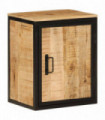 vidaXL Bathroom Cabinet 40x30x50 cm Solid Wood Mango and Iron