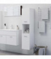 vidaXL Bathroom Cabinet White 30x30x130 cm Engineered Wood