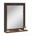 vidaXL Bathroom Mirror with Shelf Brown Oak 50x12x60 cm Engineered Wood