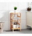 vidaXL Bathroom Shelf 35.5x35.5x79 cm Solid Wood Walnut