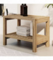 vidaXL Bathroom Side Table 60x30x45 cm Solid Wood Teak
