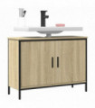 vidaXL Bathroom Sink Cabinet Sonoma Oak 80x30x60 cm Engineered Wood