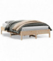vidaXL Bed Frame 160x200 cm Solid Wood Pine