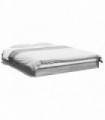 vidaXL Bed Frame Grey Sonoma 150x200 cm King Size Engineered Wood