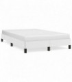vidaXL Bed Frame White 120x190 cm Small Double Faux Leather