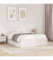 vidaXL Bed Frame White 160x200 cm Solid Wood Pine