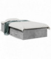 vidaXL Bed Frame with Drawers Concrete Grey 100x200 cm Engineered Wood