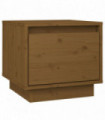 vidaXL Bedside Cabinet Honey Brown 35x34x32 cm Solid Wood Pine