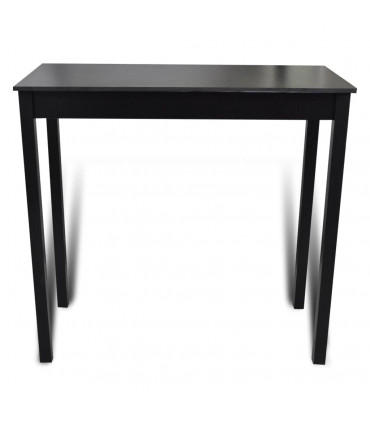 Bar Table MDF Black 115x55x107 cm