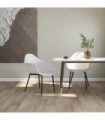 vidaXL Dining Chairs 2 pcs White PP