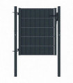 vidaXL Fence Gate PVC and Steel 100x81 cm Anthracite