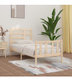 vidaXL Bed Frame Solid Wood Pine 100x200 cm
