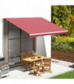 vidaXL Replacement Fabric for Awning Burgundy Red 4x3 m