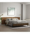 Wall Headboard Brown Oak 240x1.5x80 cm Engineered Wood