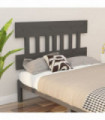 vidaXL Bed Headboard Grey 153.5x3x81 cm Solid Wood Pine