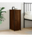 vidaXL Bedside Cabinet Brown Oak 32x42x80 cm Engineered Wood